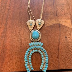 Turquoise Bolo Style Necklace